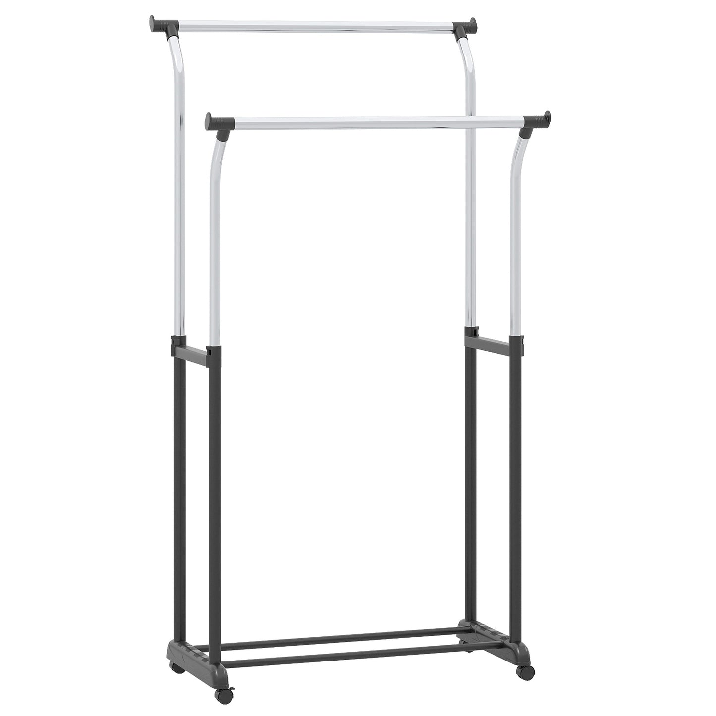Rolling Clothes Rack, Double Rod, Adjustable Height Clothing & Closet Storage at Gallery Canada