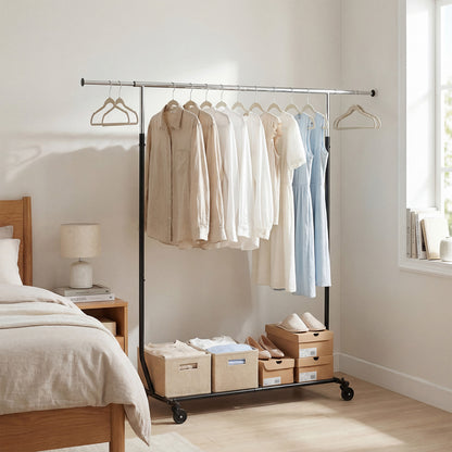 Rolling Clothes Rack, Extendable Garment Stand Coat Racks & Hall Trees at Gallery Canada