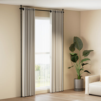 Adjustable Floor To Ceiling Tension Rod, Room Divider Curtain, Black Room Dividers at Gallery Canada