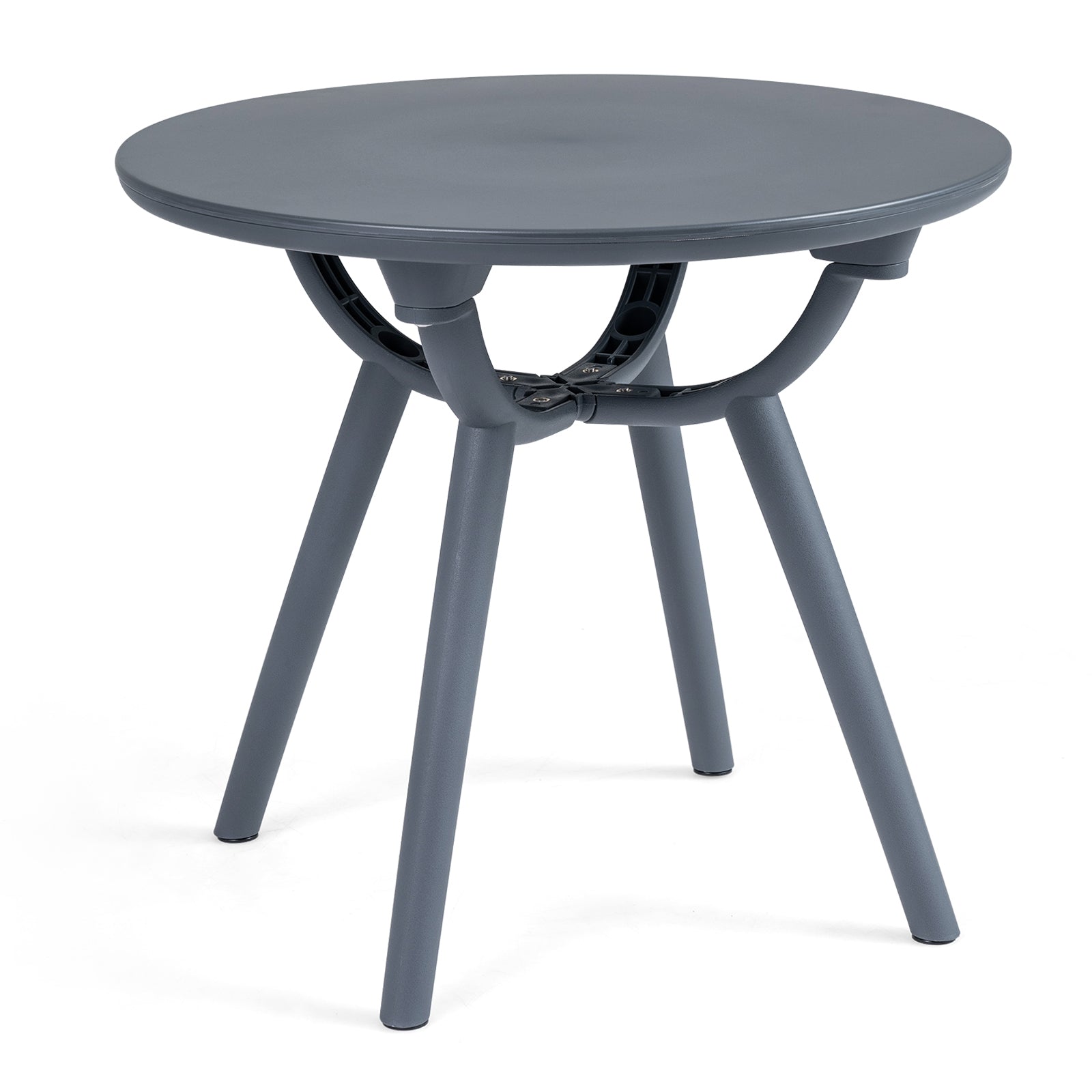 Round Patio Storage Side Table, 1 Piece, Gray Patio Coffee Tables Gray at Gallery Canada