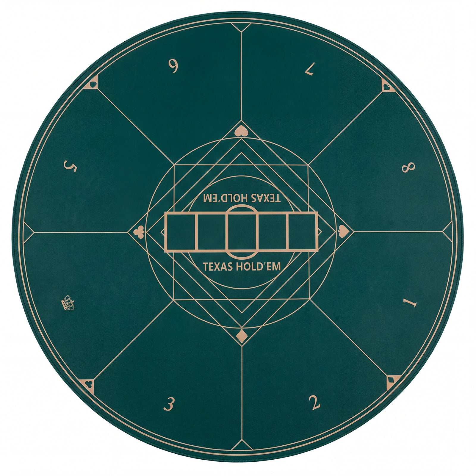 Round Poker Mat, 47