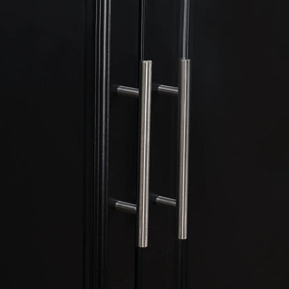 Rolling Kitchen Island with Storage and Stainless Steel Top, Kitchen Trolley with Drawers, Cabinets, Towel Rack Kitchen Islands & Kitchen Carts at Gallery Canada