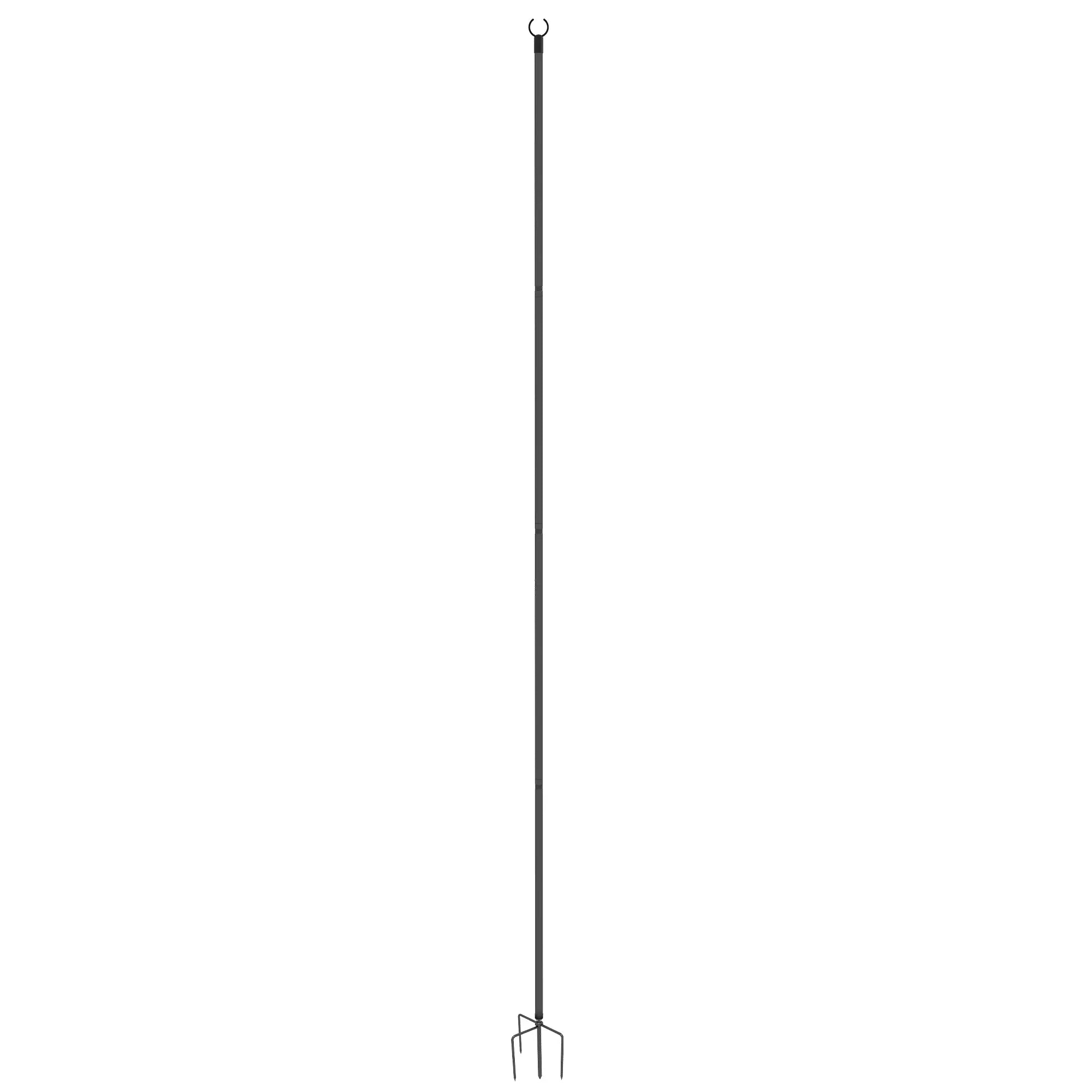 4 Pack 10' Steel String Light Poles, for Patio, Backyard, Black Lighting & Ceiling Fans at Gallery Canada