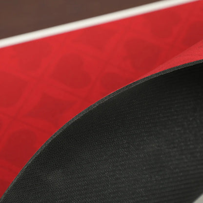 12 Player Poker Table Top Mat, Red Game Tables at Gallery Canada