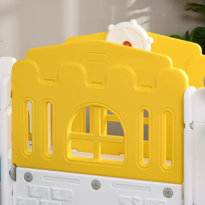 7 in 1 Toddler Slide, Basketball Hoop, Climber, Telescope, Yellow Gym Sets & Swings at Gallery Canada