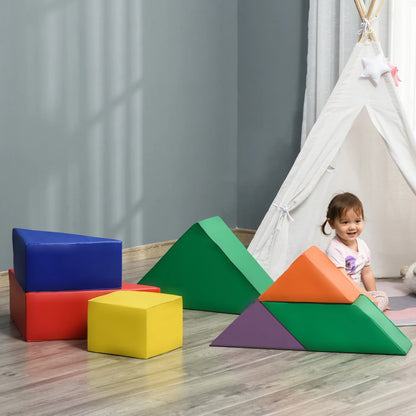 7 Piece Soft Play Foam Climbing Blocks, Toddlers 1-3 Years Baby Gym & Playmats at Gallery Canada