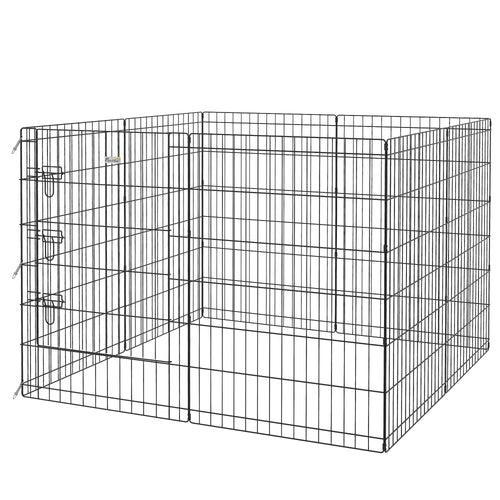 36 Inch Foldable Metal Pet Playpen, Dog Kennel Cage, 8 Panel