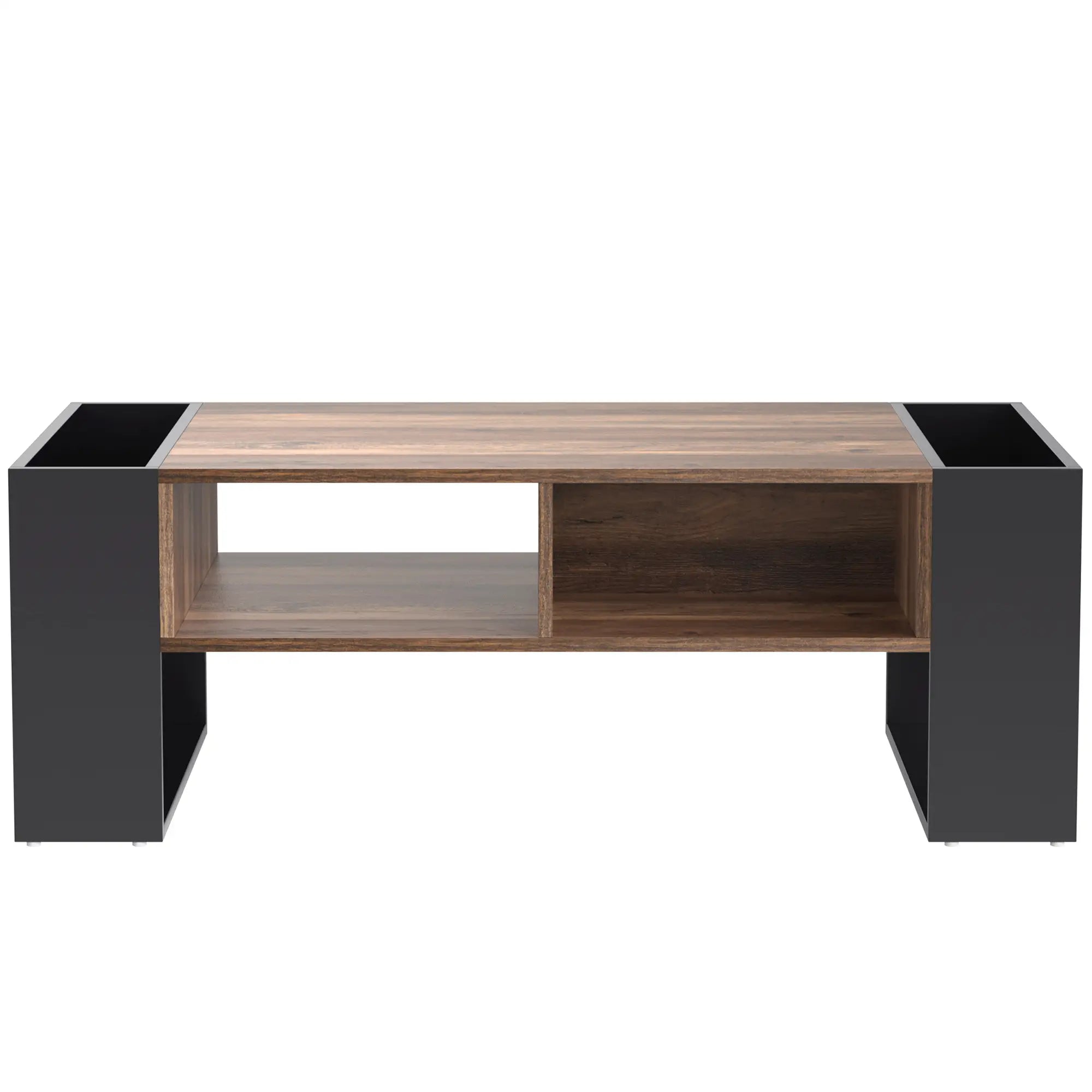 Grain Coffee Table, Double Storage, 43.5