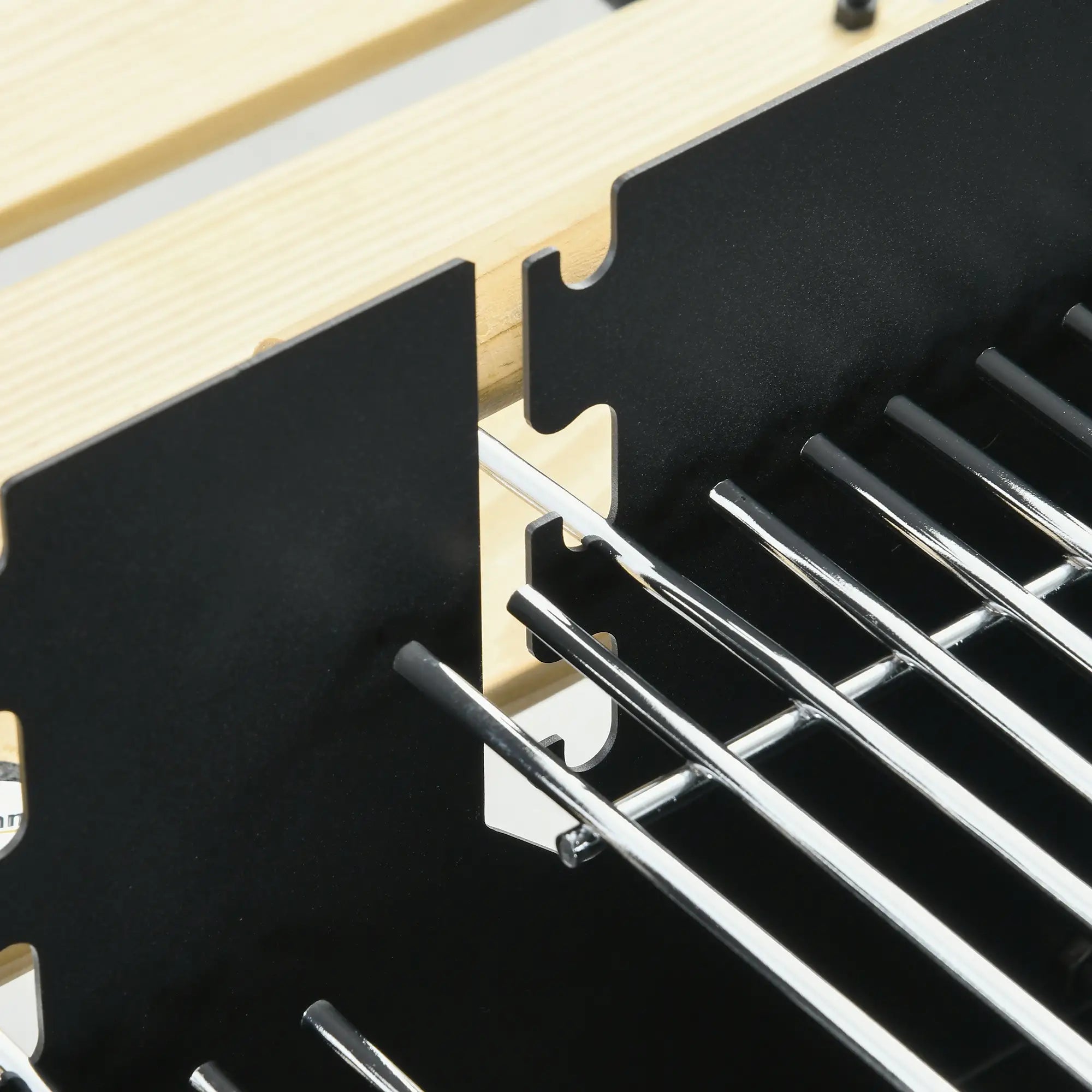 Charcoal Grill, Barbecue Trolley, Double Adjustable Grill, Black Charcoal BBQ Grils at Gallery Canada