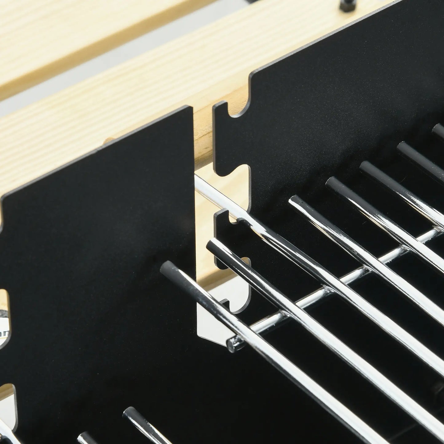 Charcoal Grill, Barbecue Trolley, Double Adjustable Grill, Black Charcoal BBQ Grils at Gallery Canada