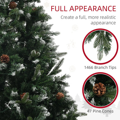 7 Foot Prelit Artificial Christmas Tree, Hinged, Dual Color LED Pre Lit Christmas Trees at Gallery Canada