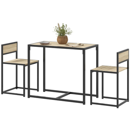 Industrial Dining Table Set for 2, Kitchen Table with Chairs Bar Sets at Gallery Canada