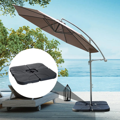 4pc Portable Umbrella Base Weights, Garden Parasol Stand, Black Umbrella Bases at Gallery Canada