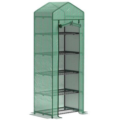 5 Tier Mini Greenhouse, Portable, Transparent, 27.25" x 19.25" x 76", Green Greenhouses at Gallery Canada