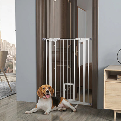 41" Easy Open Indoor Dog Gate, White Houses, Kennels & Pens at Gallery Canada
