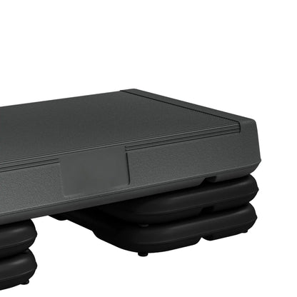 Stepper Aérobique Réglable, 3 Niveaux 4", 6", 8", 150kg, Gris