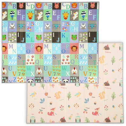 Foldable Baby Play Mat, Reversible Foam Crawling Mat, Toddler Nursery Kids Gym & Playmats Multi Colour at Gallery Canada