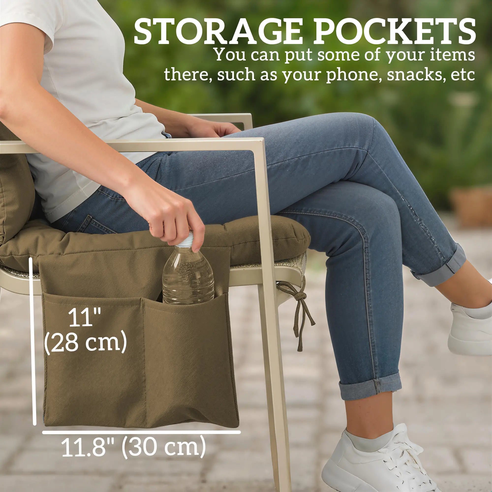 Water-Repellent Bench Cushion, 59.1