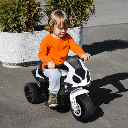 6V Kids Motorcycle, 3 Wheels, Headlight, Music, Black Electric Motorcycles at Gallery Canada