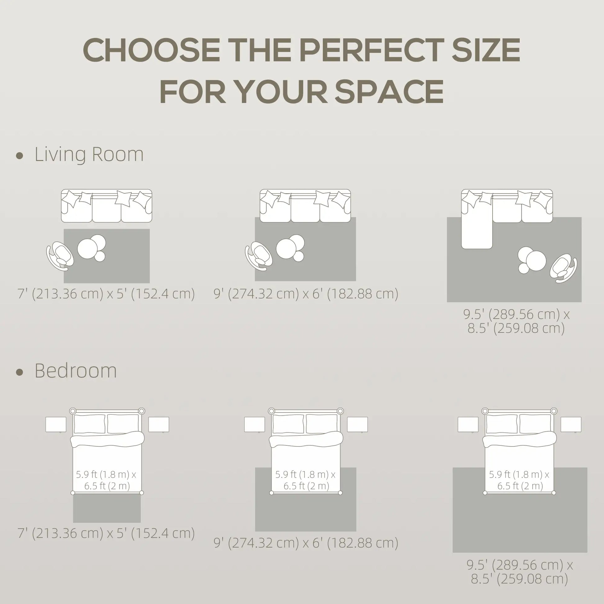 7.5x9.5 Faux Fur Rug, Non-Slip Carpet for Living Room, Bedroom, Tan Area Rugs at Gallery Canada