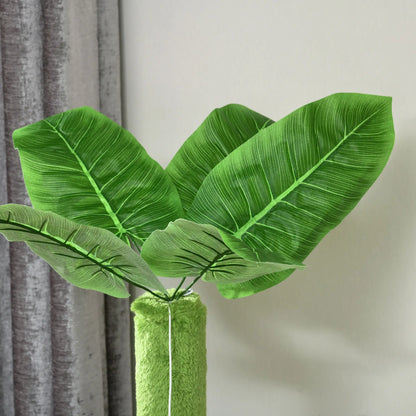 56" Cat Tree for Large Cats, Hammock, Scratching Post, Platforms, Play Ball, Green Cat Towers at Gallery Canada