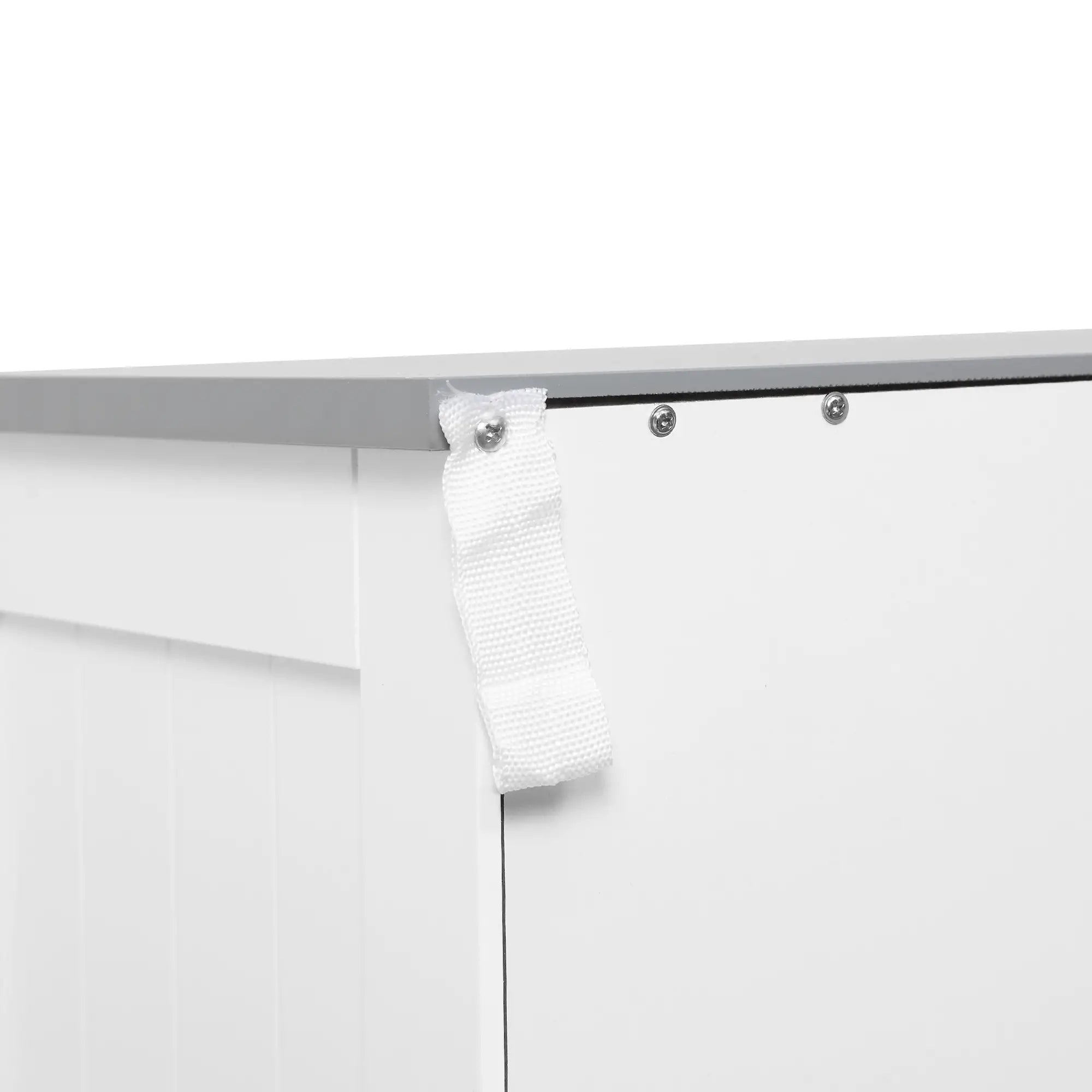 Freestanding Bathroom Cabinet, 2 Drawers, Double Doors, Adjustable Shelf, White Bathroom Cabinets at Gallery Canada