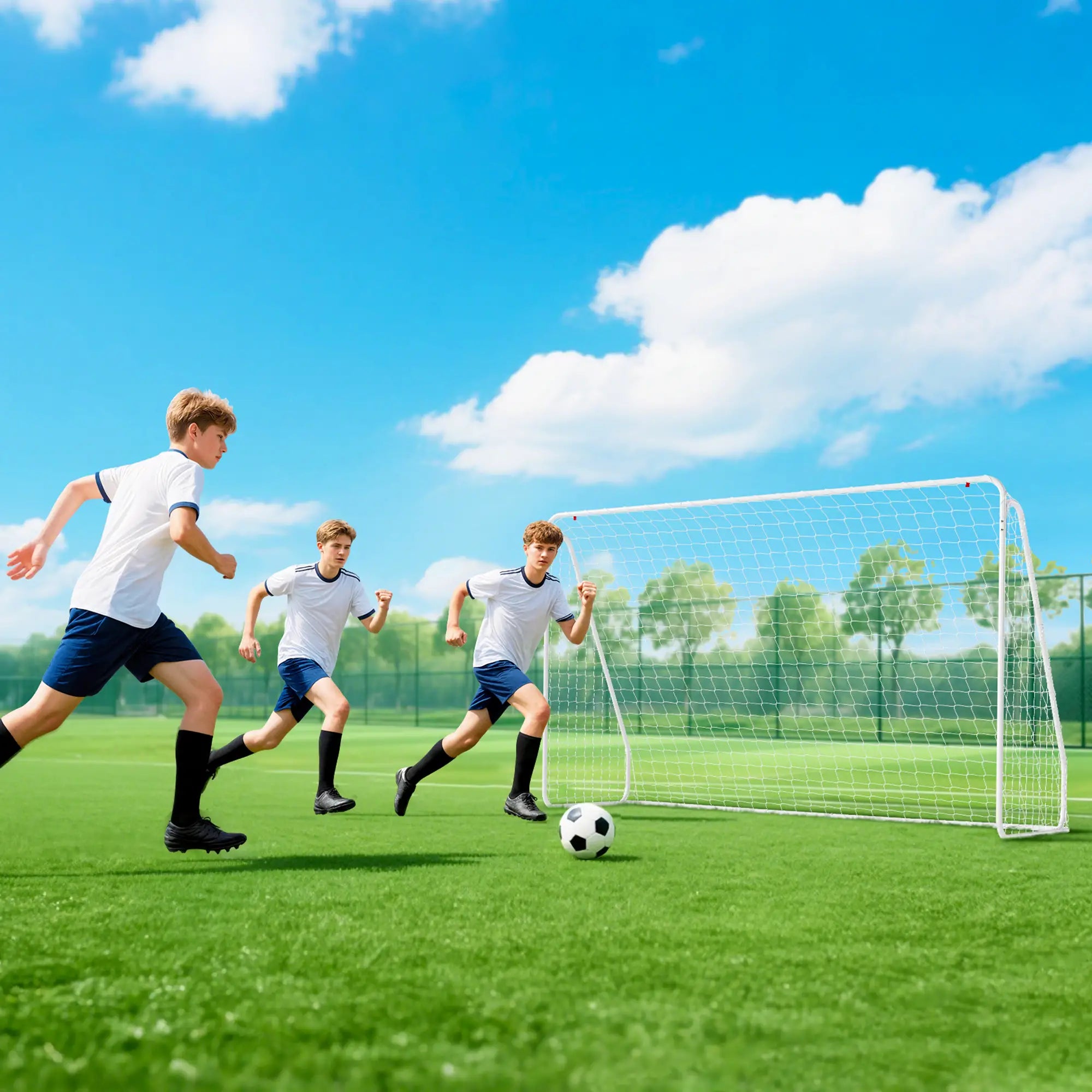 Soccer Goal, Soccer Net, 10 x 4 ft, White Soccer at Gallery Canada