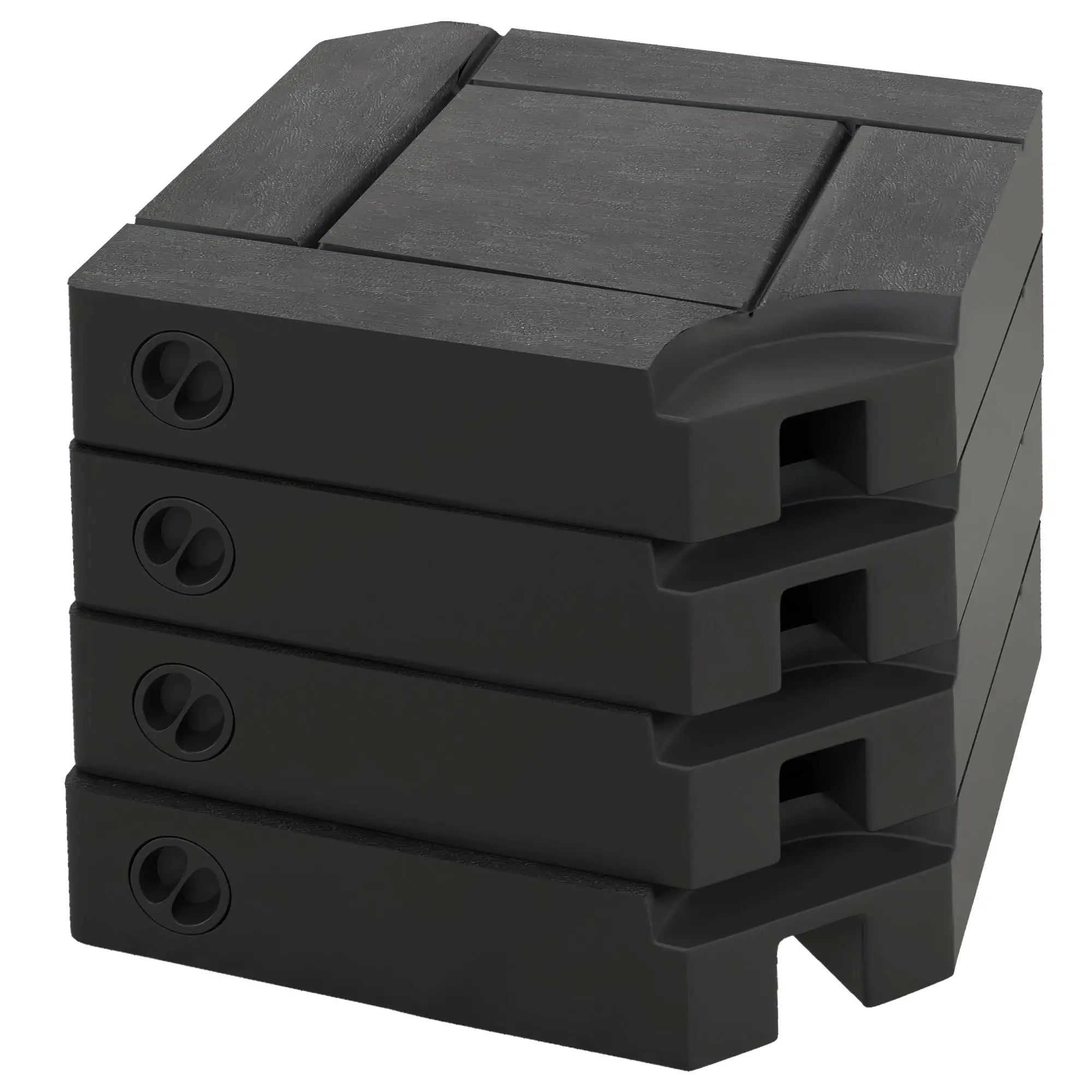 4PCs Patio Umbrella Base, Water or Sand Filled, HDPE Umbrella Bases Black at Gallery Canada