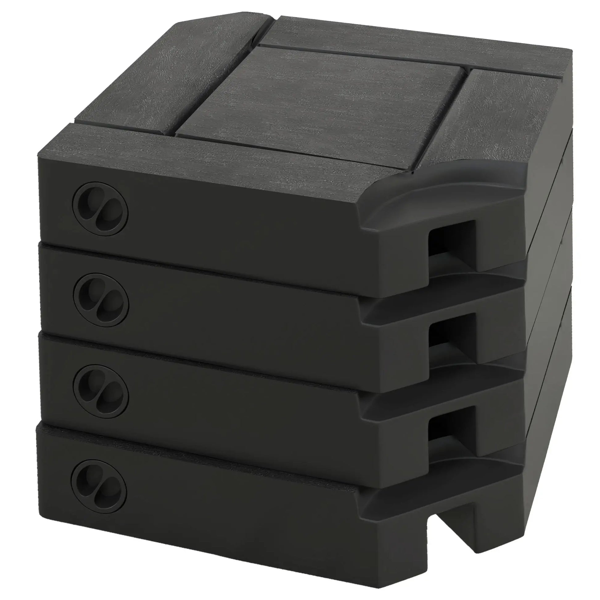 4PCs Patio Umbrella Base, Water or Sand Filled, HDPE Umbrella Bases Black at Gallery Canada