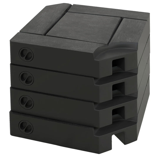 4PCs Patio Umbrella Base, Water or Sand Filled, HDPE Umbrella Bases Black at Gallery Canada