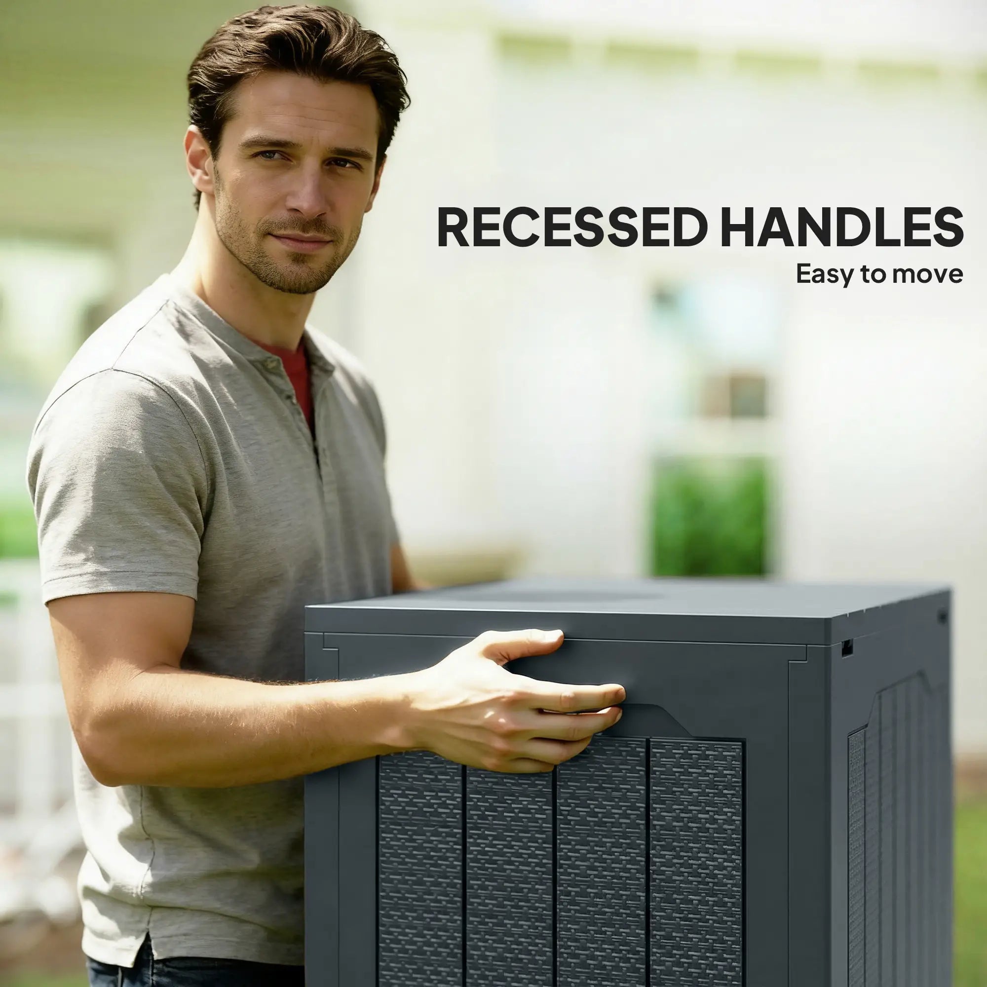 28 Gallon Deck Box, Resin Outdoor Storage, Waterproof UV Resistant Patio Storage Boxes at Gallery Canada