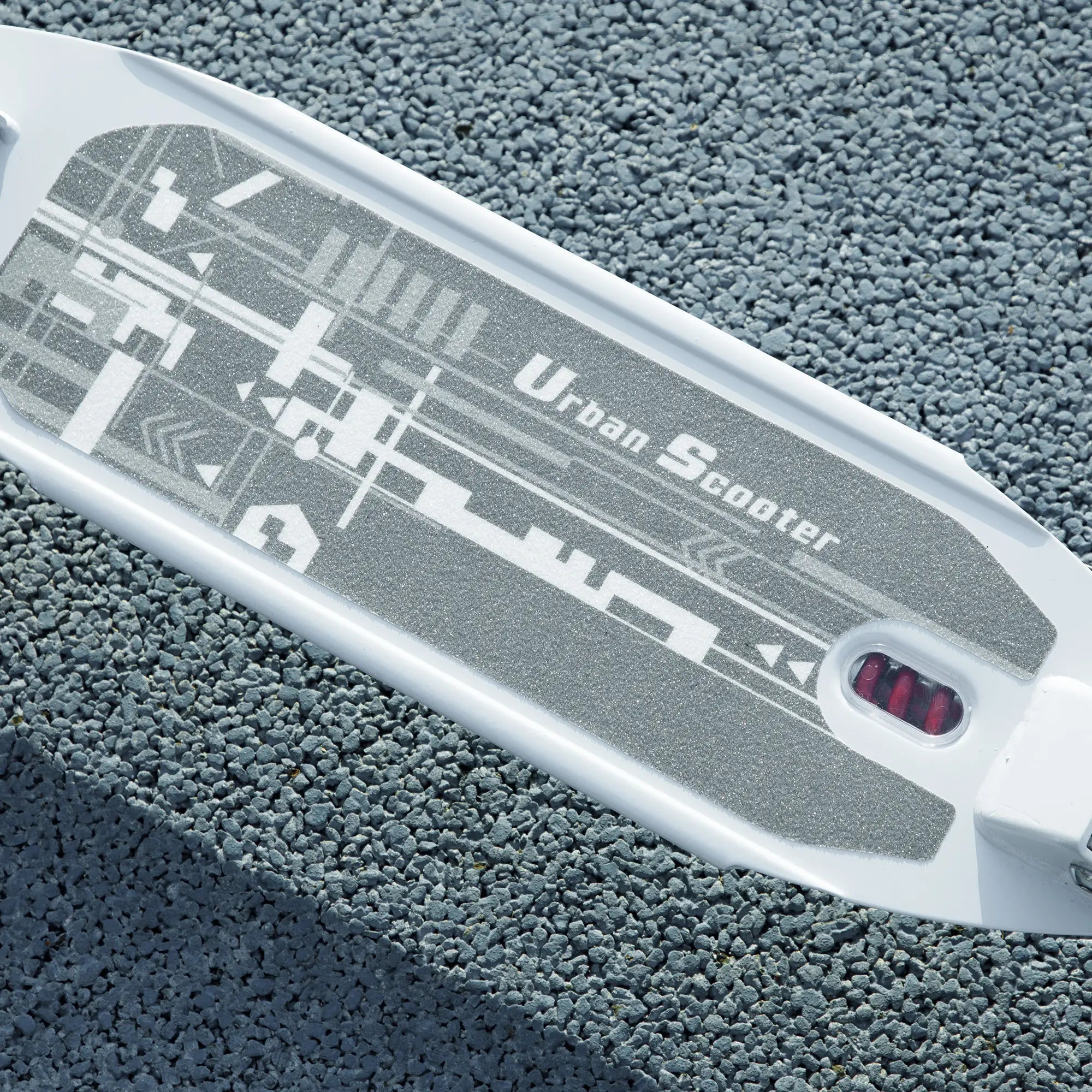 Foldable Kids Scooter, 4 Adjustable Heights, Double Brakes, Shock Absorption, Ages 6-12, White Scooters at Gallery Canada