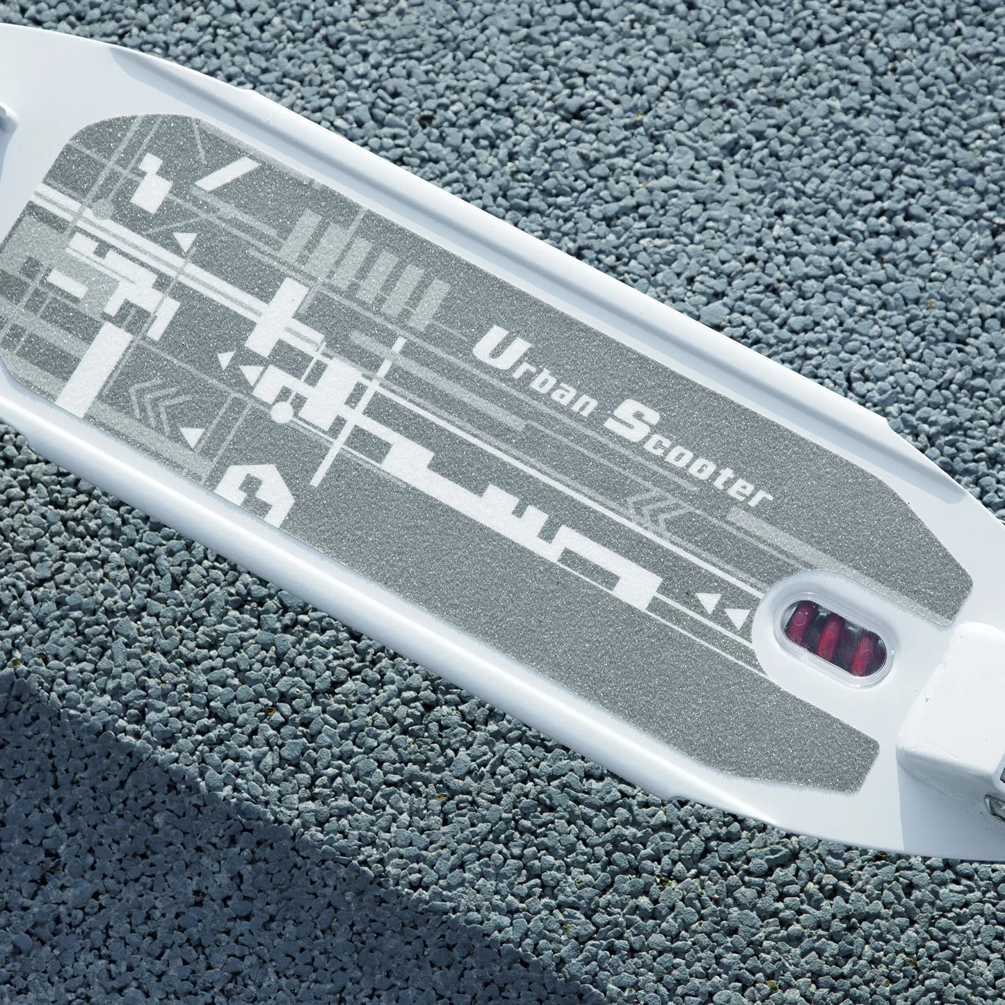 Foldable Kids Scooter, 4 Adjustable Heights, Double Brakes, Shock Absorption, Ages 6-12, White Scooters at Gallery Canada