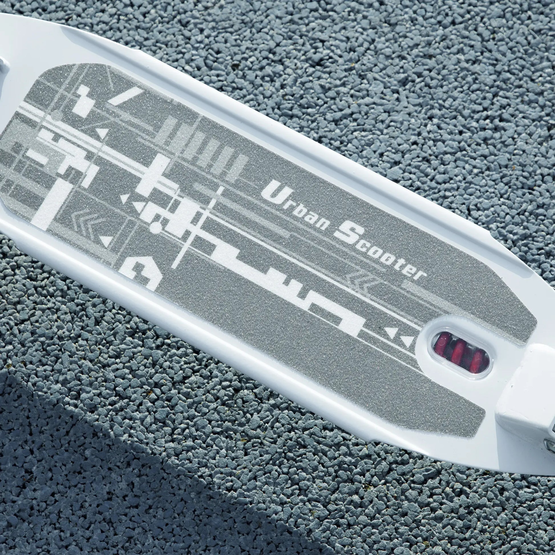 Foldable Kids Scooter, 4 Adjustable Heights, Double Brakes, Shock Absorption, Ages 6-12, White Scooters at Gallery Canada