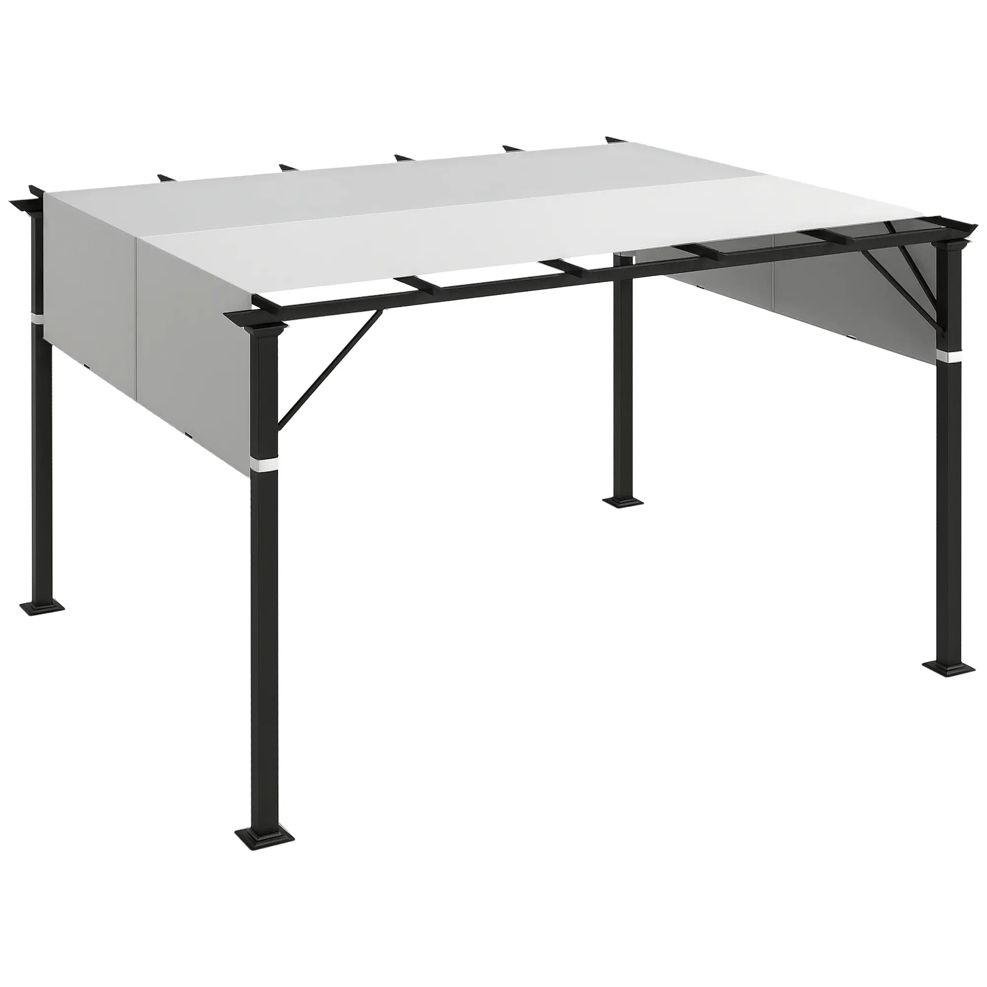 2 Pcs UV Protection Pergola Canopy, 10' x 10', Light Grey Gazebo Canopy Replacement at Gallery Canada