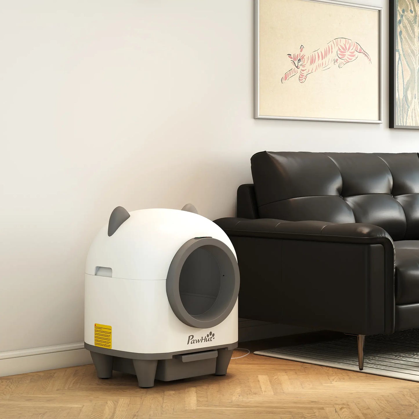 Automatic Cat Litter Box, App Control, Odor Isolation, Safety Protection Cat Litter Box Enclosures at Gallery Canada