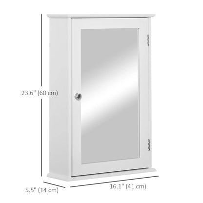 Wall Mounted Bathroom Mirror Cabinet, With Shelves, White Mirror Medicine Cabinets at Gallery Canada