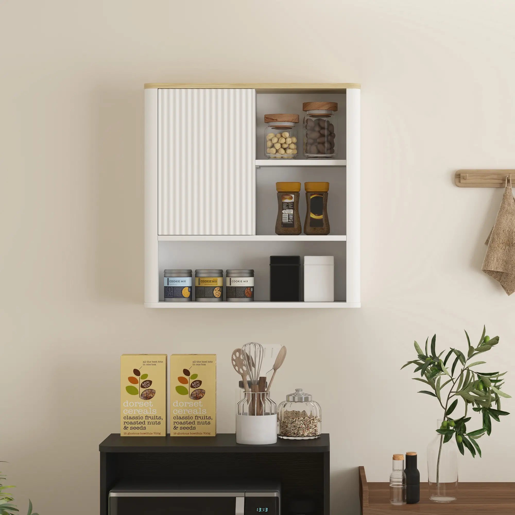Bathroom Wall Cabinet, Medicine Cabinet with Adjustable Shelves, White Bathroom Cabinets at Gallery Canada