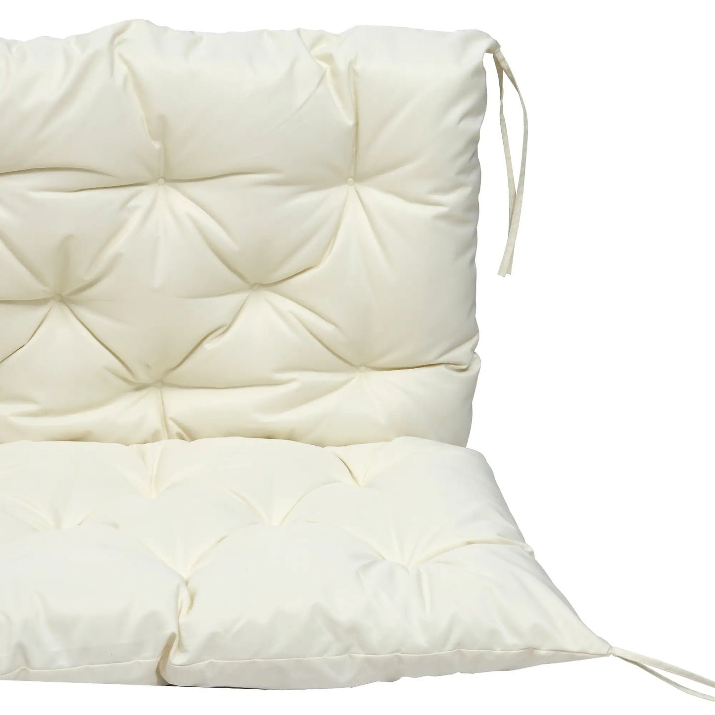 2 Seater Garden Bench Cushion, Outdoor Non-Slip Pad, 52" x 43" x 4", Beige Patio Chair Cushions at Gallery Canada