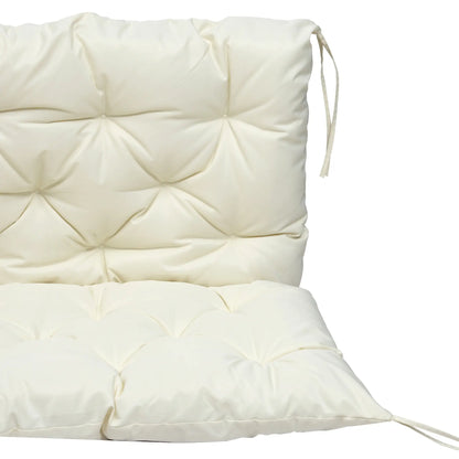 2 Seater Garden Bench Cushion, Outdoor Non-Slip Pad, 52" x 43" x 4", Beige Patio Chair Cushions at Gallery Canada