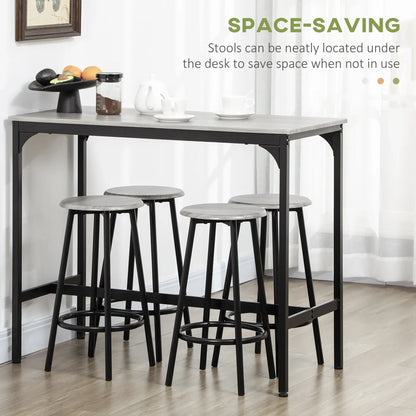 5-Piece Counter Height Bar Table and Chairs, Dining Table and Chairs Set for 4, Pub Table and Chairs Bar Sets at Gallery Canada