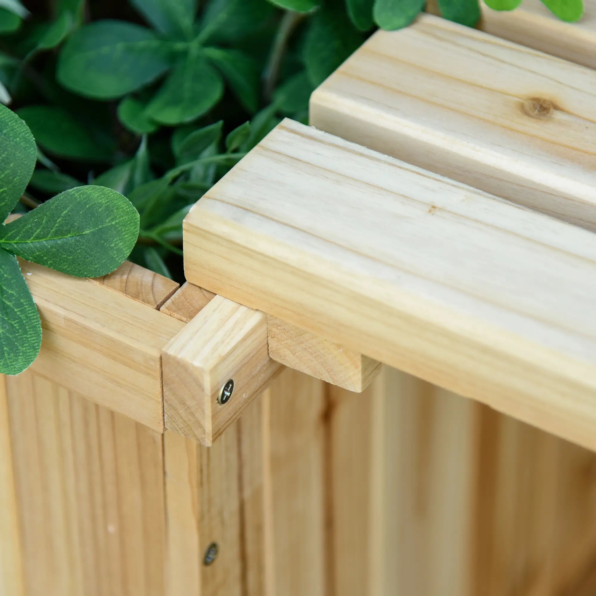 Raised Garden Bed Bench Planter, 69.25