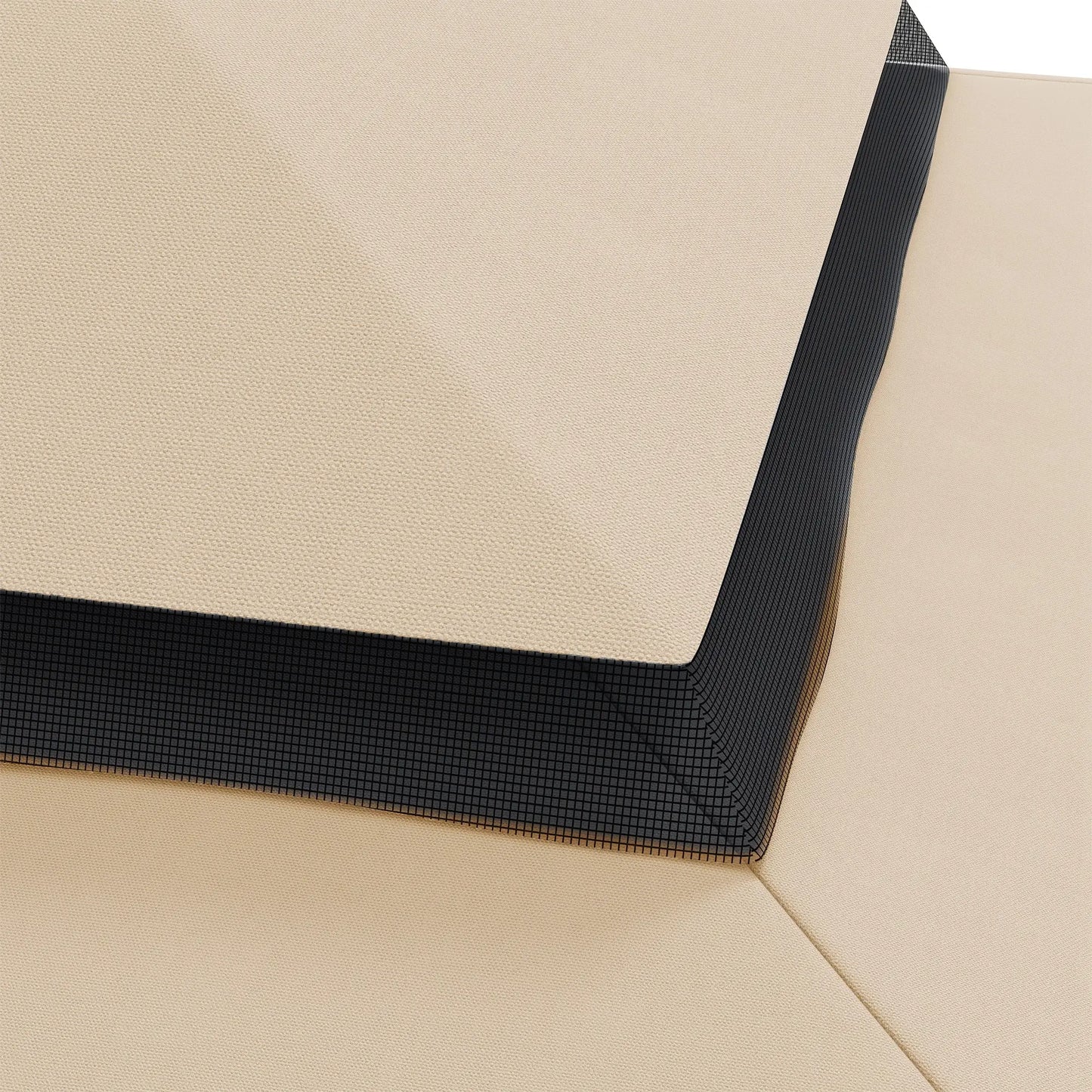 13' x 10' Gazebo Canopy, Double Vented Roof, Cream Gazebo Canopy Replacement at Gallery Canada