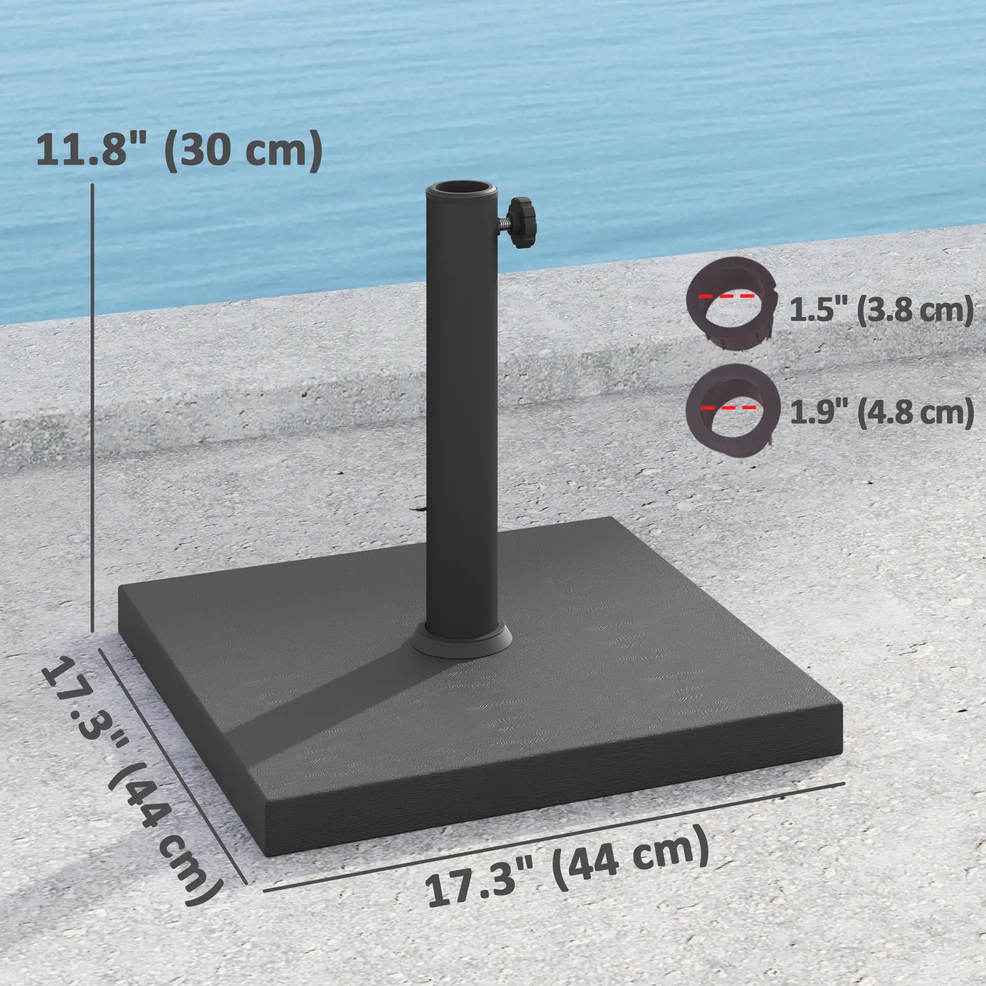 40 Lbs Concrete Umbrella Base, 1.5