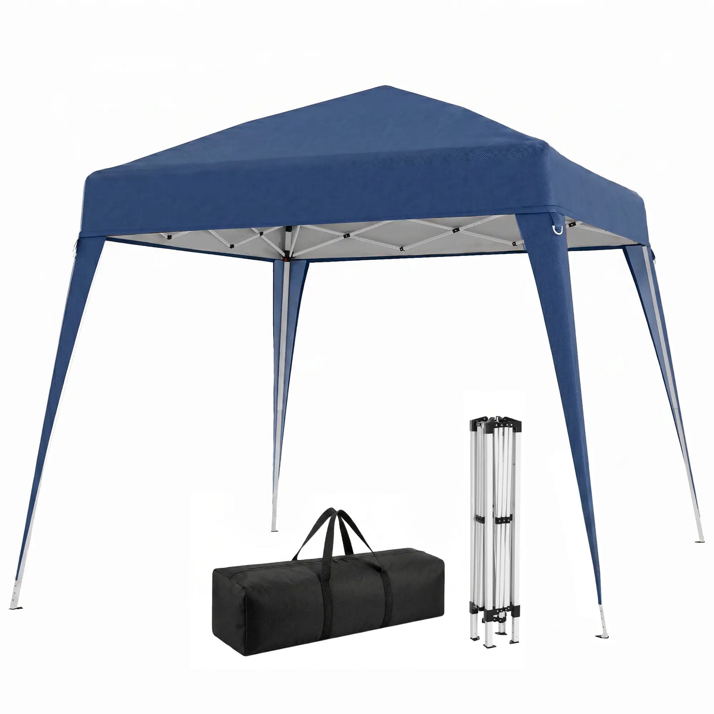 8' x 8' Pop Up Canopy, Portable Folding Tent, Blue Pop Up Canopies at Gallery Canada