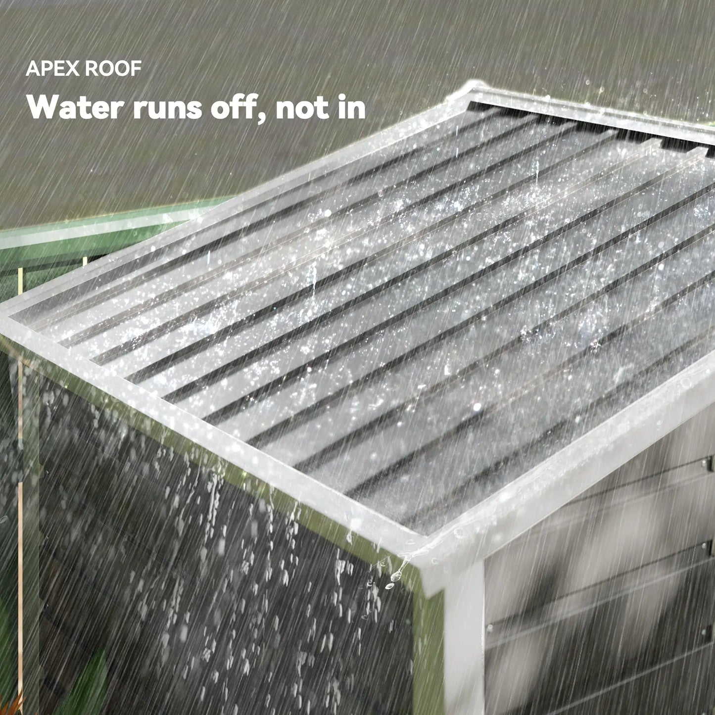 7' x 4' Metal Garden Shed, Lockable Doors, Dark Grey Sheds at Gallery Canada