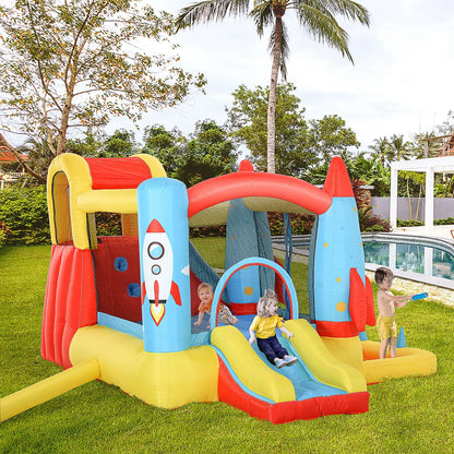 Inflatable Trampoline Slide Pool, Rocket Design, 11.14' x 9.18' x 6.06' Inflatables at Gallery Canada