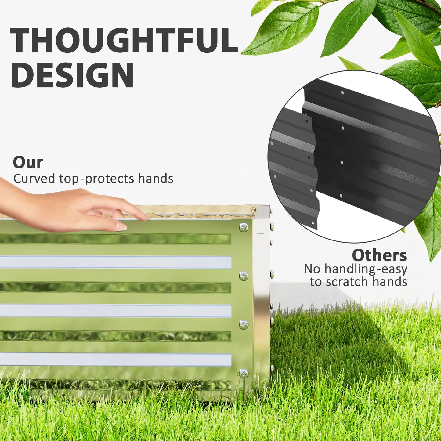 4' x 4' x 1' Galvanized Steel Raised Garden Bed, Vegetables, Flowers, Herbs, Silver Raised Garden Beds at Gallery Canada