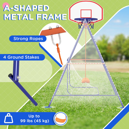 Kids Outdoor Swing, Basketball Hoop, Football Goal, 3-8 Years Gym Sets & Swings at Gallery Canada