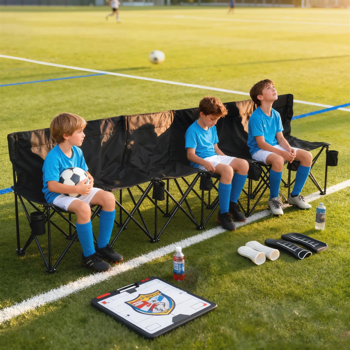 6 Seat Folding Camping Chair, Cup Holder, Carrying Case, Black Picnic Tables & Camping Chairs at Gallery Canada